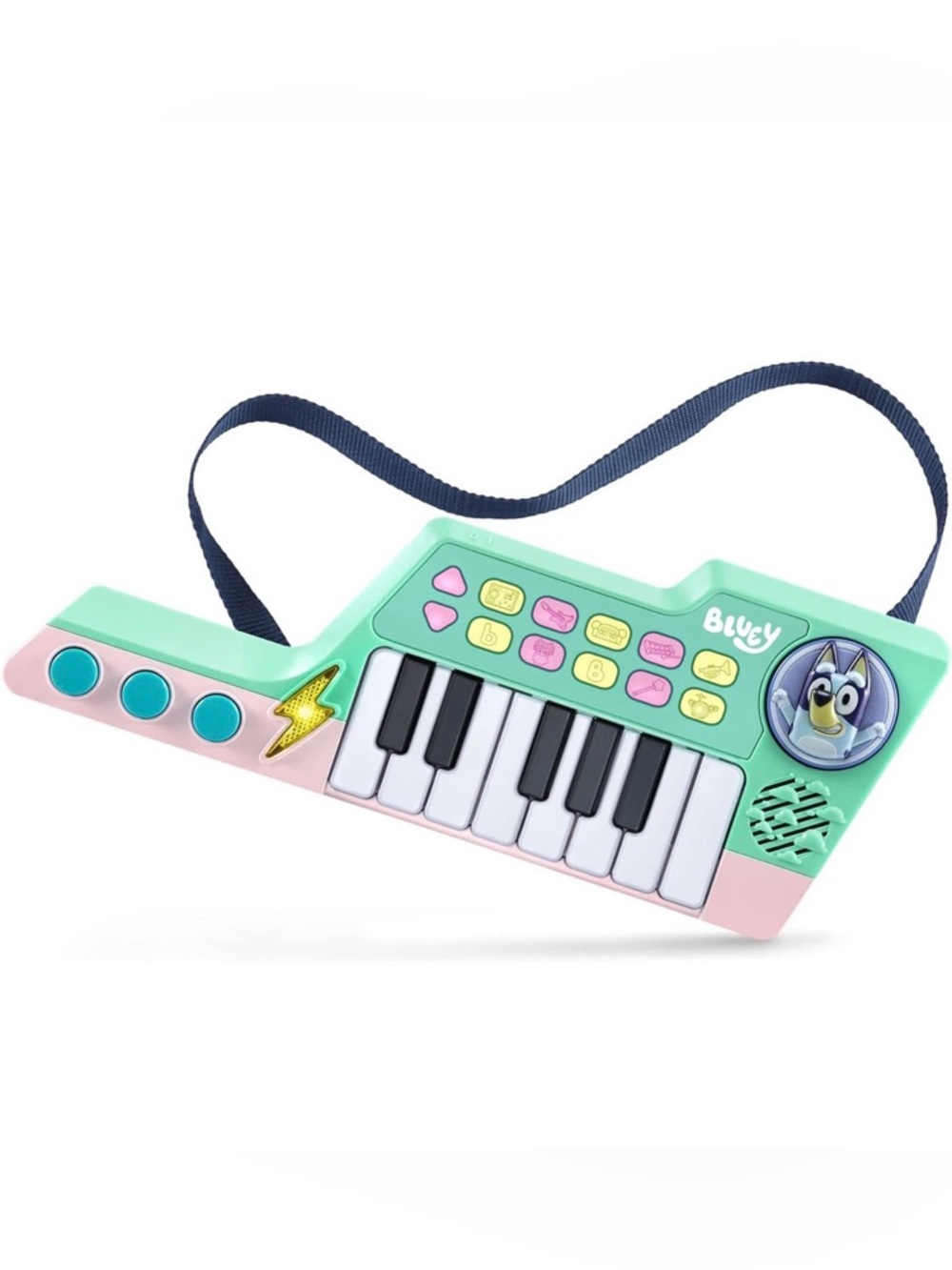 Bluey Keytar guitar keyboard- Mint and Pink